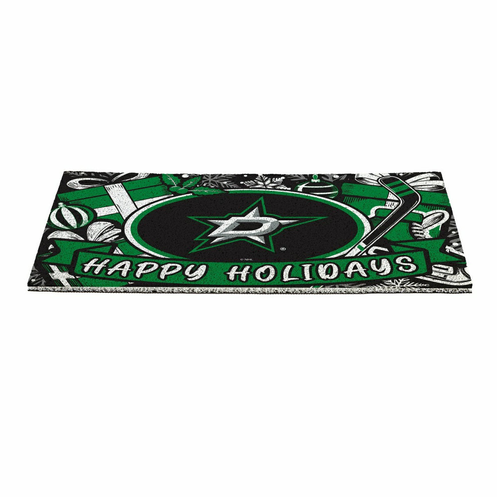 Dallas Stars Holiday PVC Mat, 28"x16" - NHL