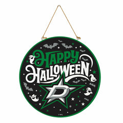 Dallas Stars Halloween Round Door Décor with Hanging Rope, 18x18 - NHL Home