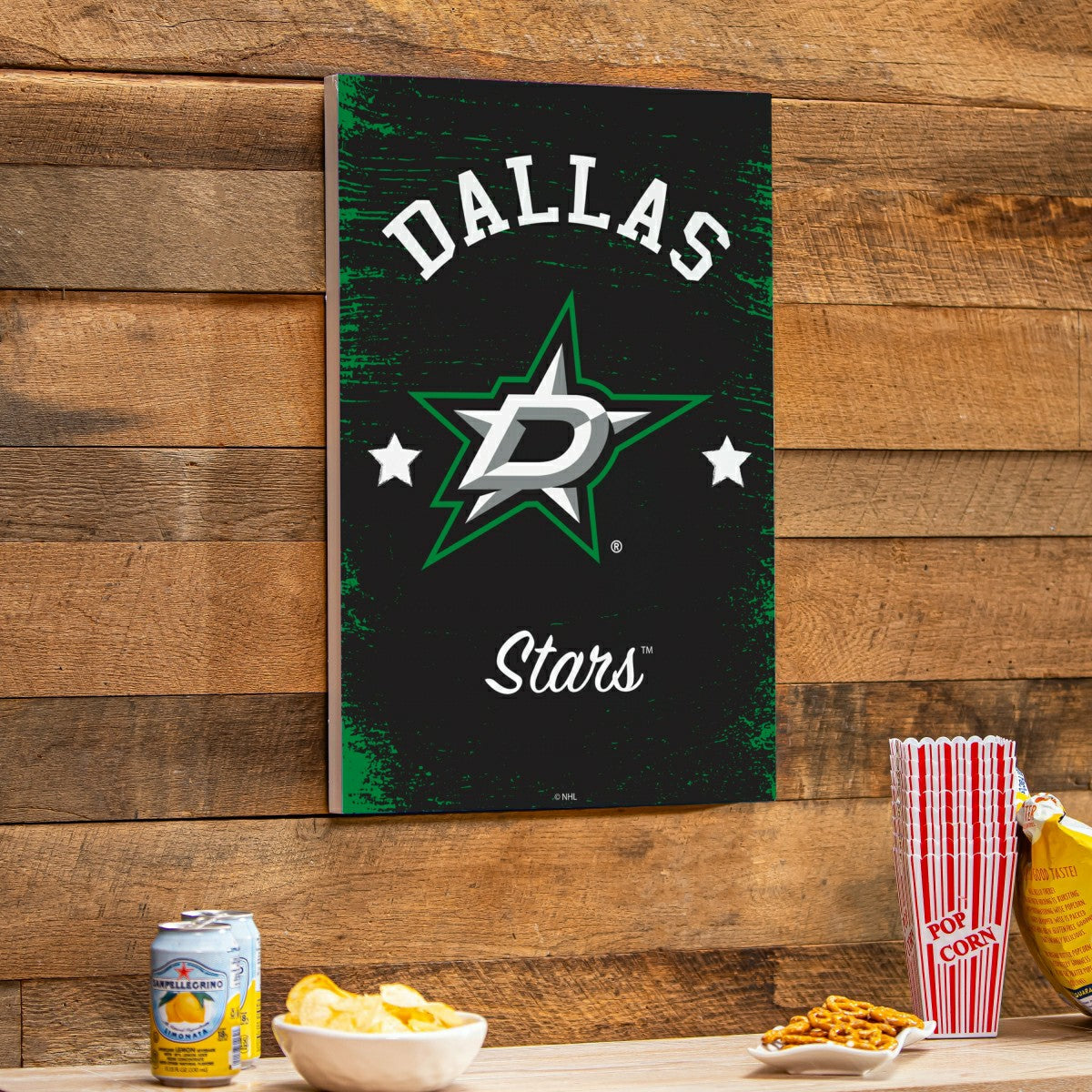 Dallas Stars Wood Wall Sign, 16x24 - NHL Home