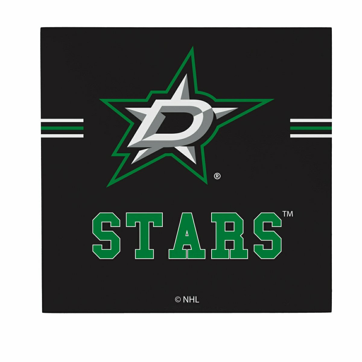 Dallas Stars Wood Wall Sign, 12x12 - NHL Home