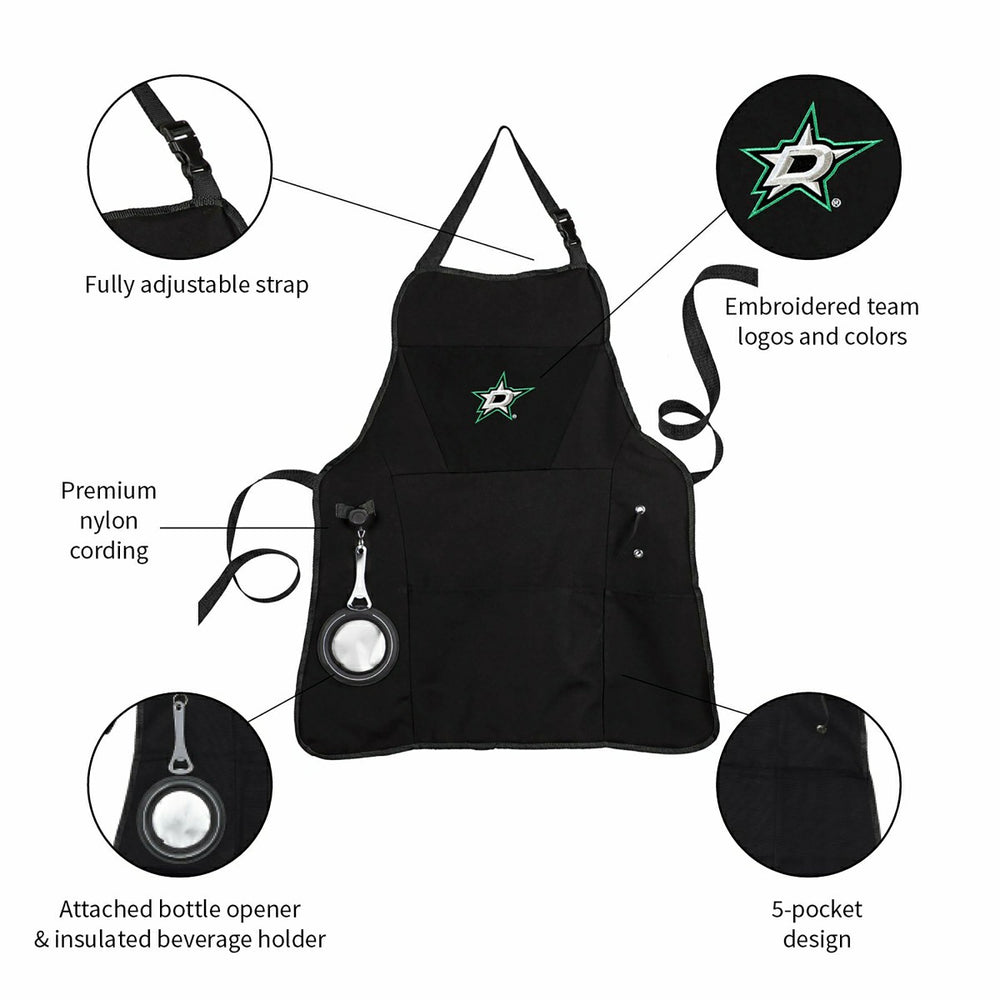 Grill Apron, Black, Dallas Stars - NHL Home