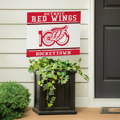 Detroit Red Wings, 100 Anniversary Cororplast Yard Sign - NHL Home