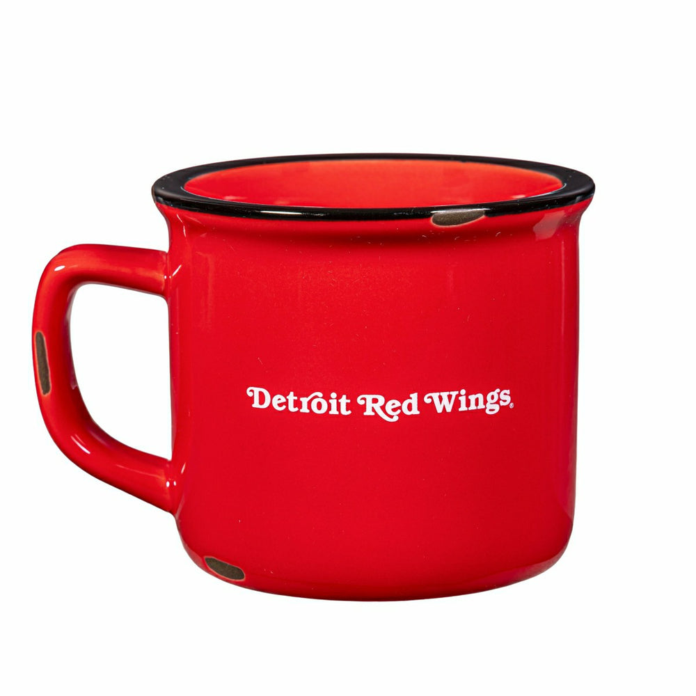 Detroit Red Wings Ceramic Camp Cup with Enamel Finish, 14oz - NHL Home