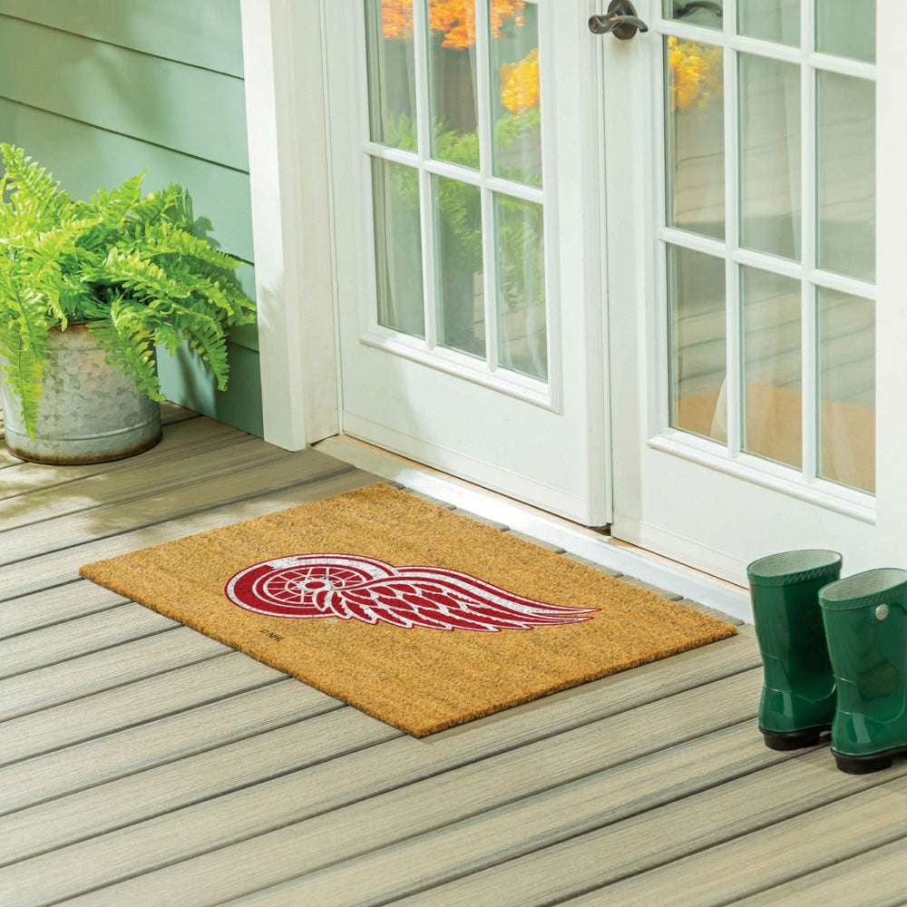Detroit Red Wings Large Full Color Coir Mat, 36"x24" - NHL
