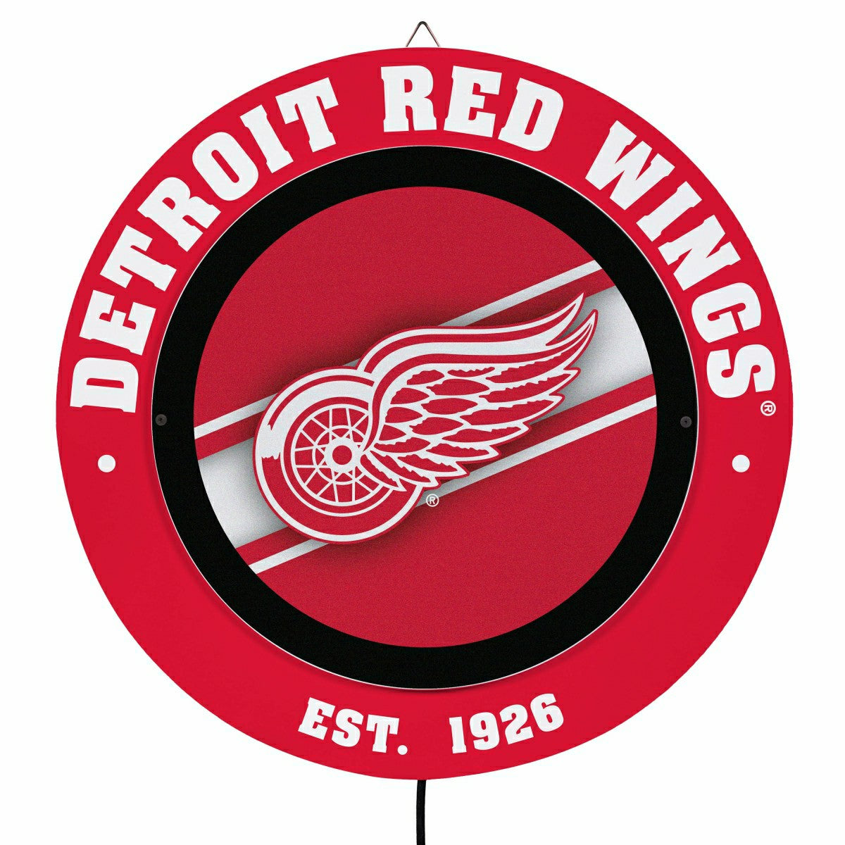 Detroit Red Wings, Metal Lite, Round - NHL