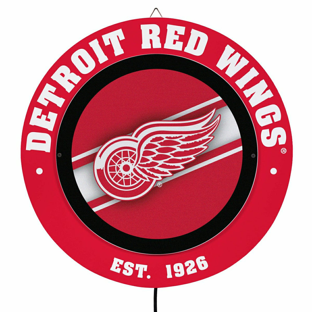 Detroit Red Wings, Metal Lite, Round - NHL