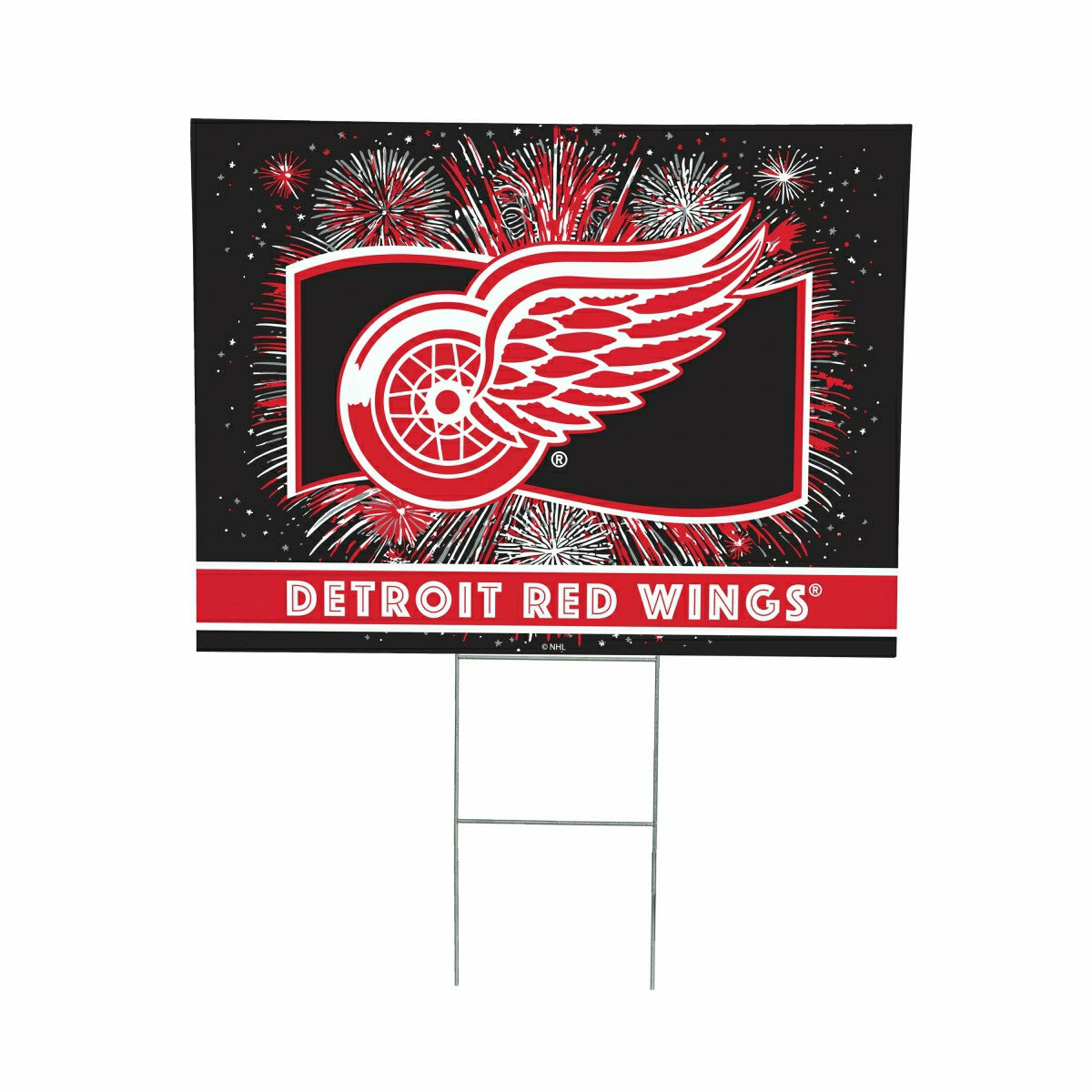 Detroit Red Wings Yard Sign, Patriotic - NHL Home