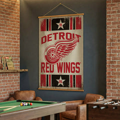 Detroit Red Wings, Canvas Wall Tapestry, Large, 54x36 - NHL Home