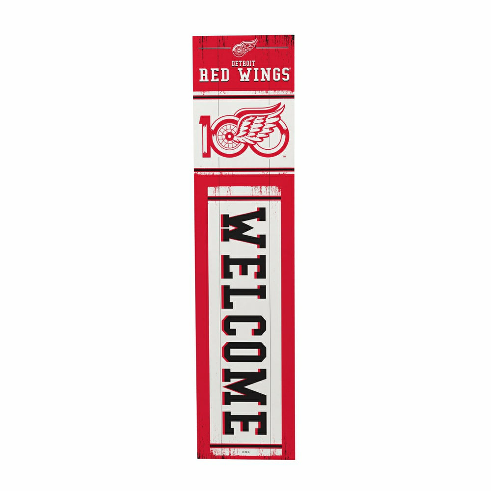 Detroit Red Wings, 100 Anniversary Porch Leaner, 46" - NHL Home