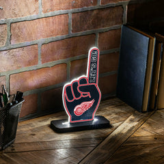 Detroit Red Wings Hockey Foam Finger Desklite LED Decor - NHL Home