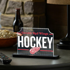 Detroit Red Wings Hockey Rectangle Desklite LED Decor - NHL Home