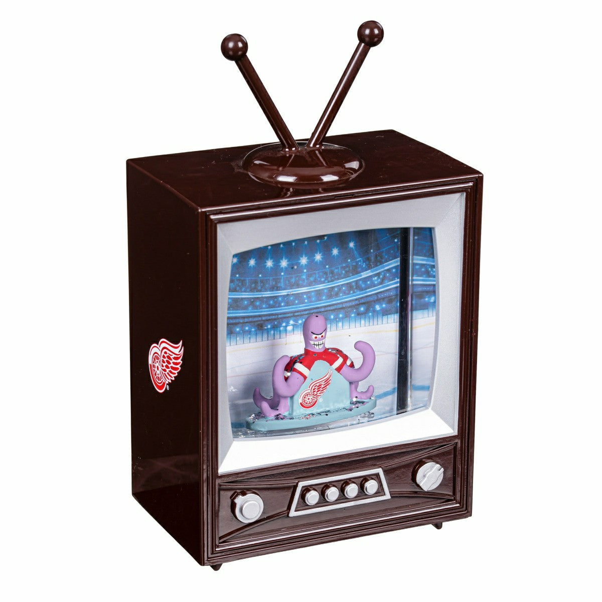 Detroit Red Wings Vintage TV Water Lantern - NHL Home