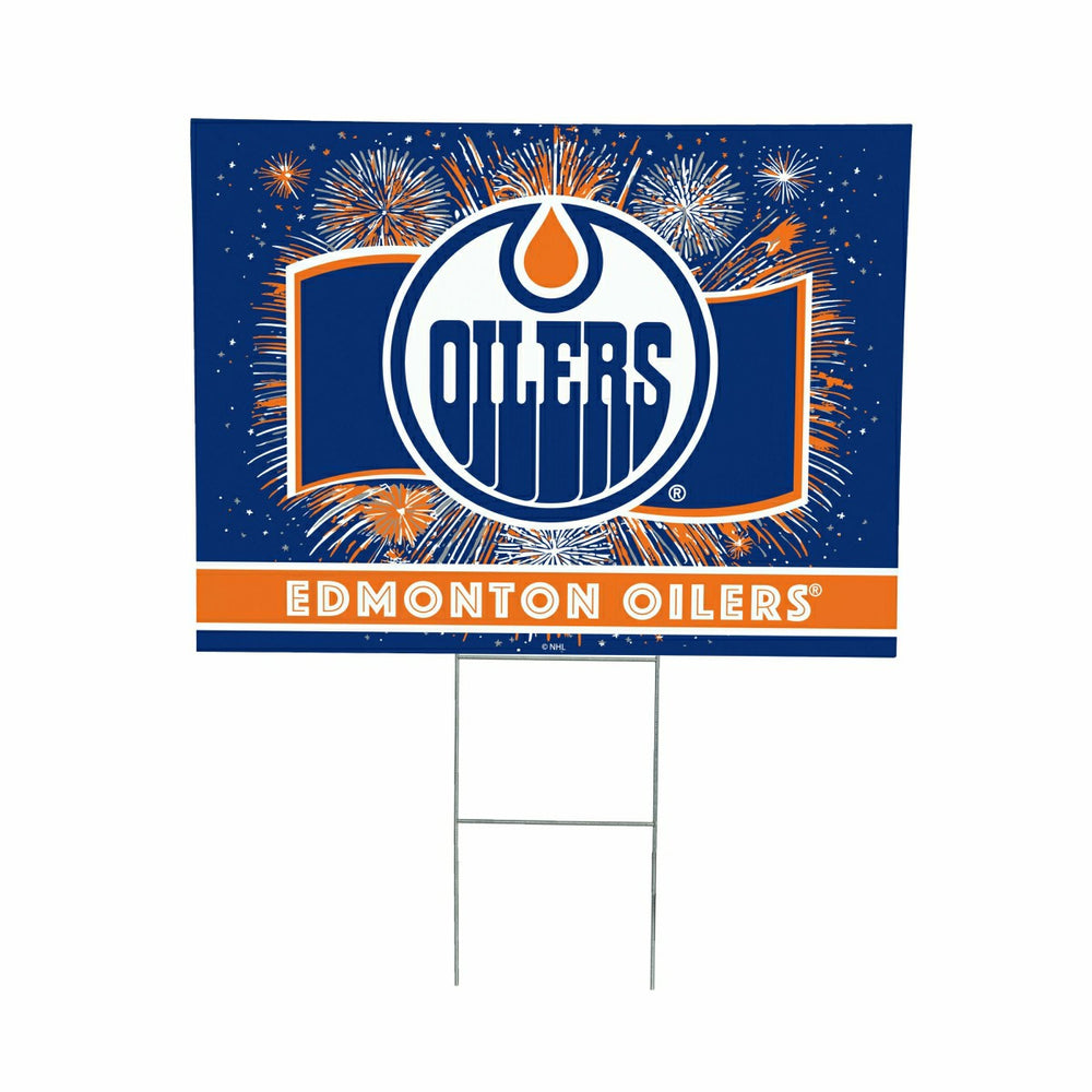 Edmonton Oilers Yard Sign, Patriotic - NHL Home