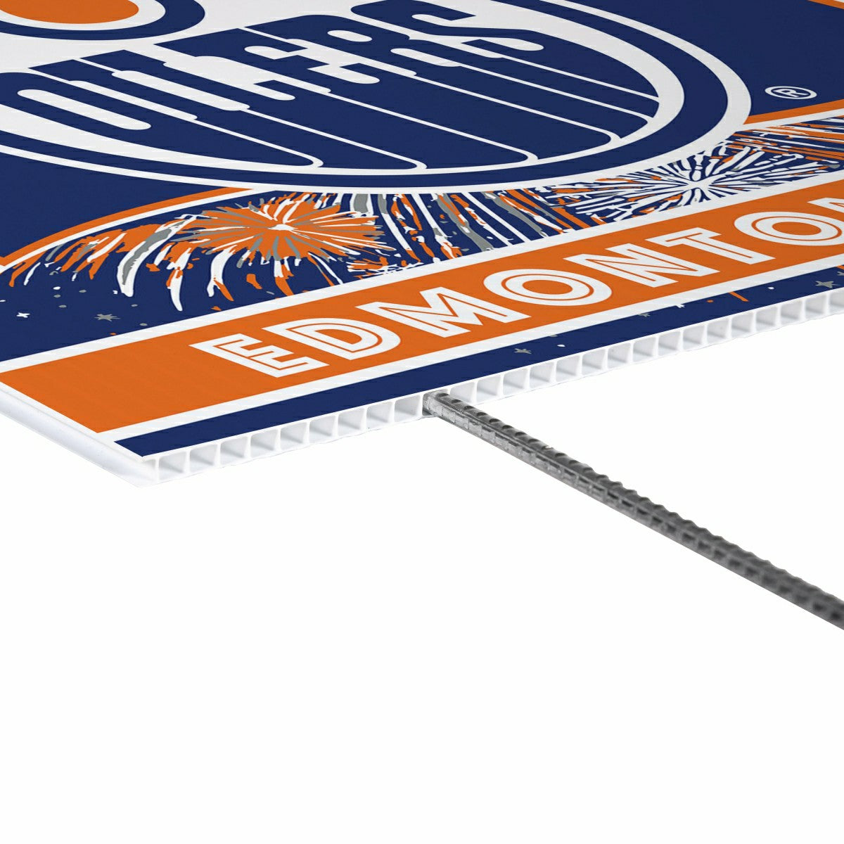 Edmonton Oilers Yard Sign, Patriotic - NHL Home