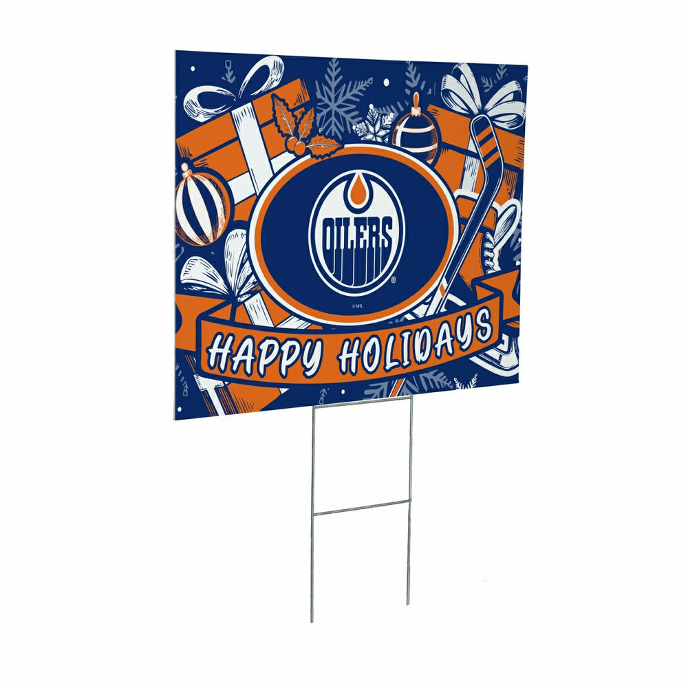 Edmonton Oilers Yard Sign, Holiday - NHL Home