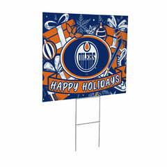 Edmonton Oilers Yard Sign, Holiday - NHL Home