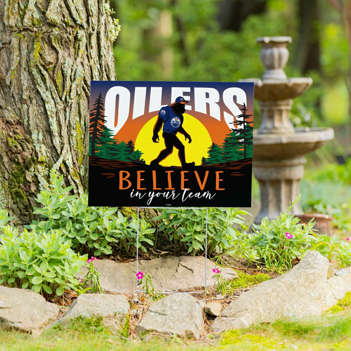 Edmonton Oilers Yard Sign, Bigfoot - NHL Home