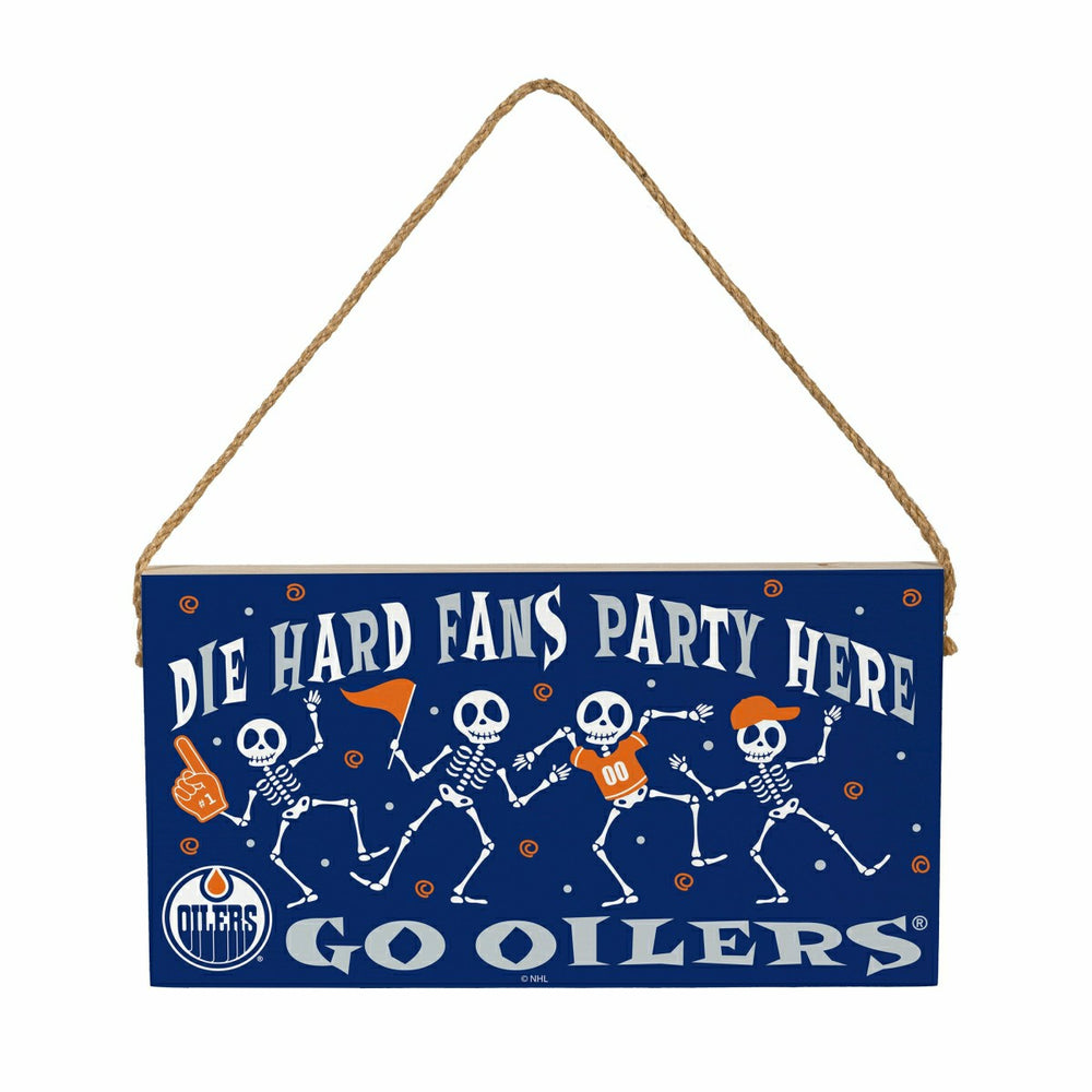 Edmonton Oilers Halloween Wood Wall Sign, 6x11 - NHL Home