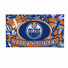 Edmonton Oilers Holiday PVC Mat, 28"x16" - NHL