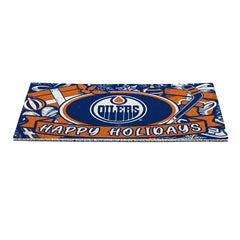 Edmonton Oilers Holiday PVC Mat, 28"x16" - NHL