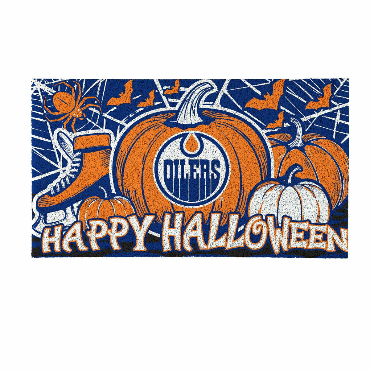 Edmonton Oilers Halloween PVC Mat, 28"x16" - NHL