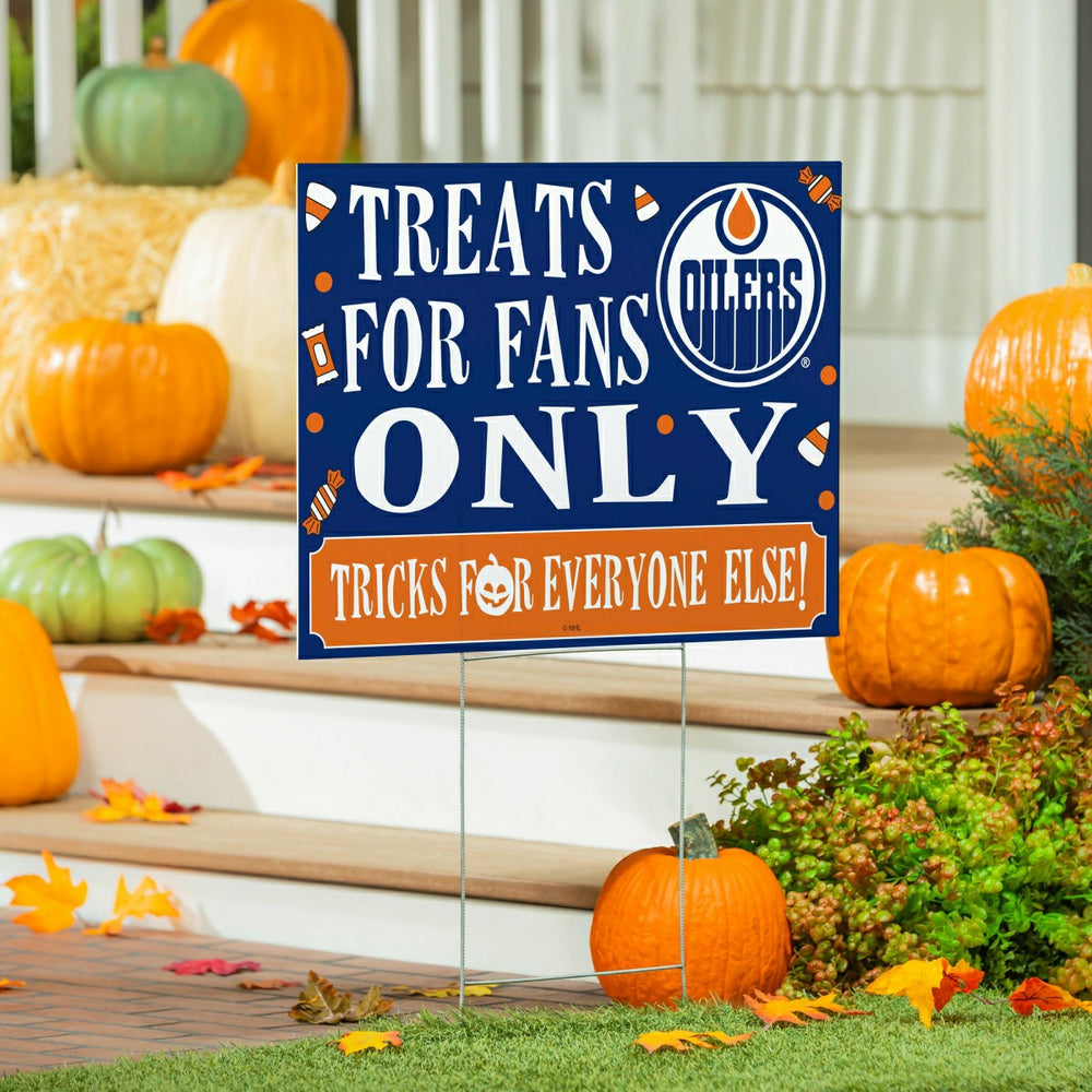 Edmonton Oilers Yard Sign, Halloween Treats for Fans - NHL Home