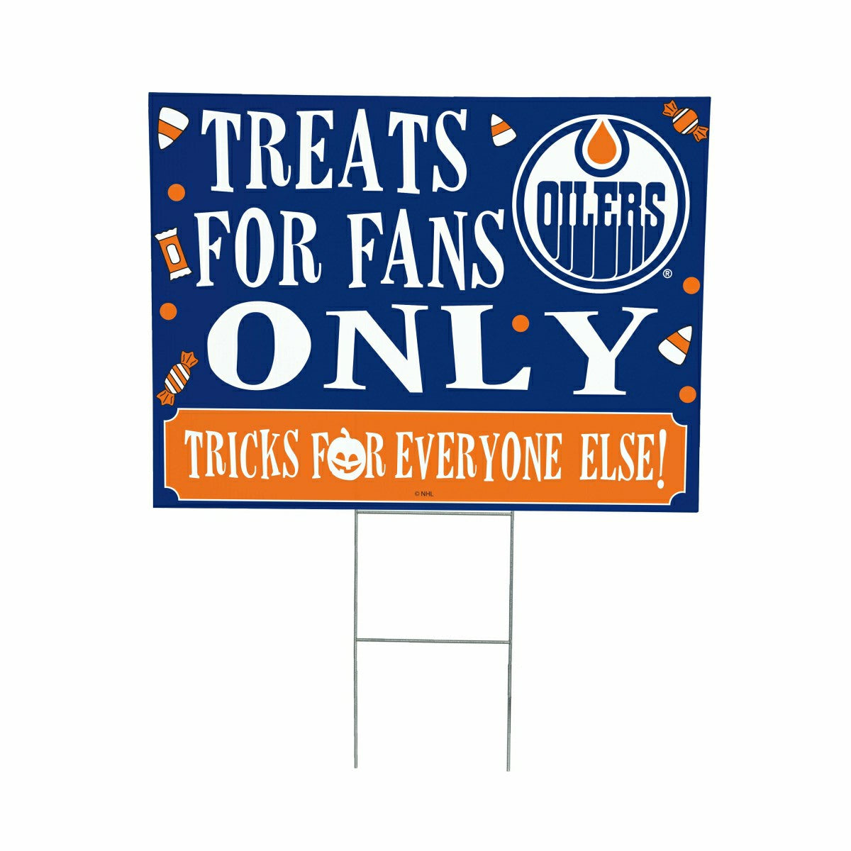 Edmonton Oilers Yard Sign, Halloween Treats for Fans - NHL Home