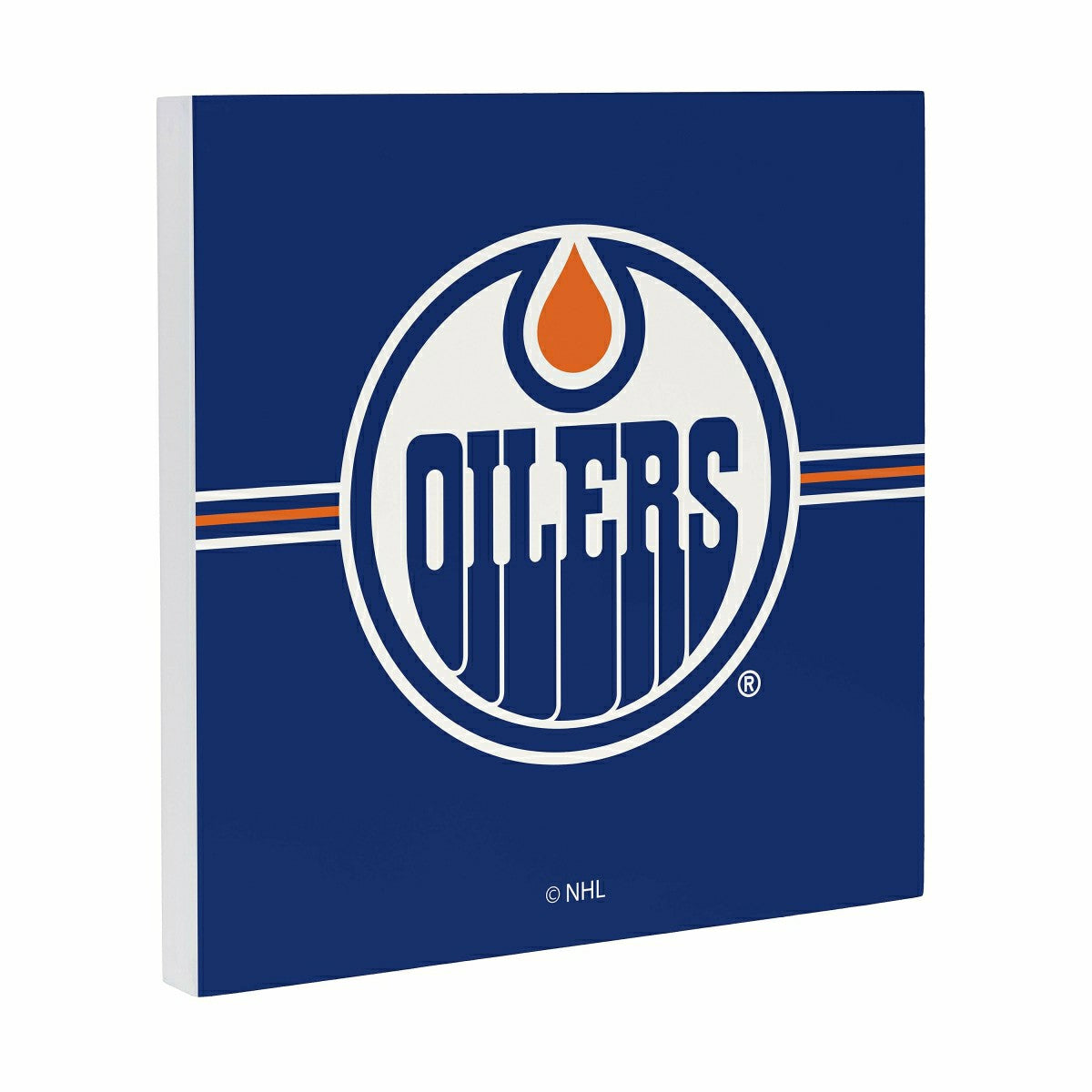 Edmonton Oilers Wood Wall Sign, 12x12 - NHL Home