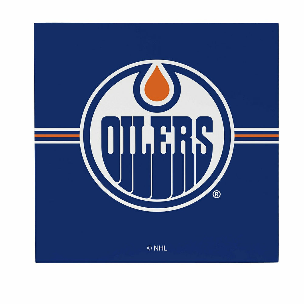 Edmonton Oilers Wood Wall Sign, 12x12 - NHL Home