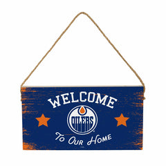 Edmonton Oilers Wood Wall Sign, 6x11 - NHL Home