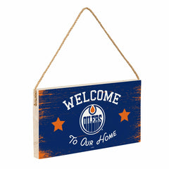 Edmonton Oilers Wood Wall Sign, 6x11 - NHL Home