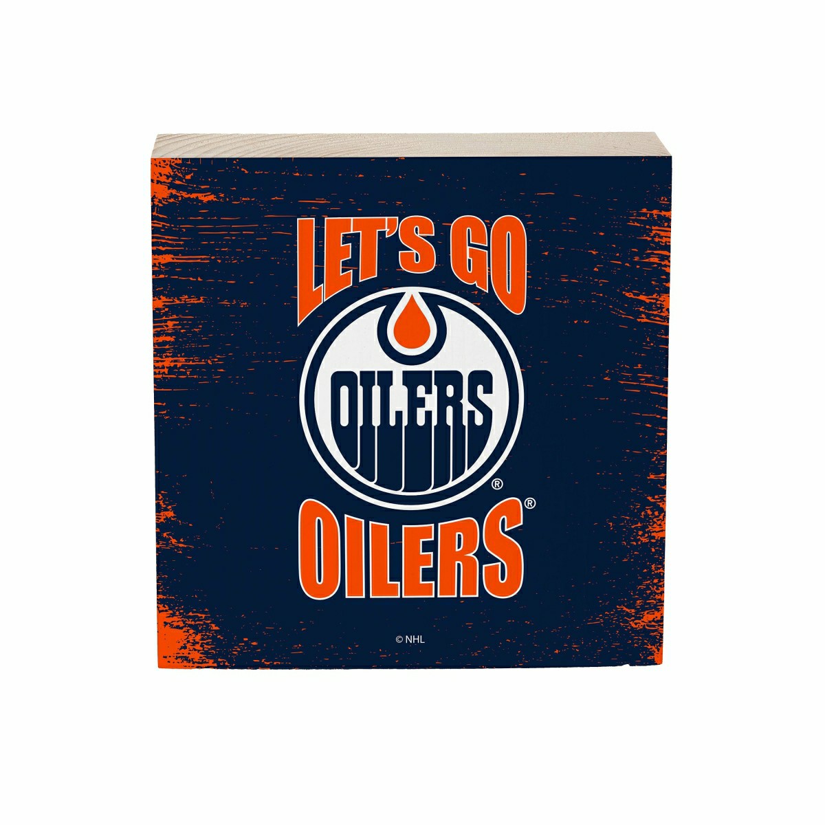 Edmonton Oilers Plock, Down Home Fans, 6x6 - NHL Home