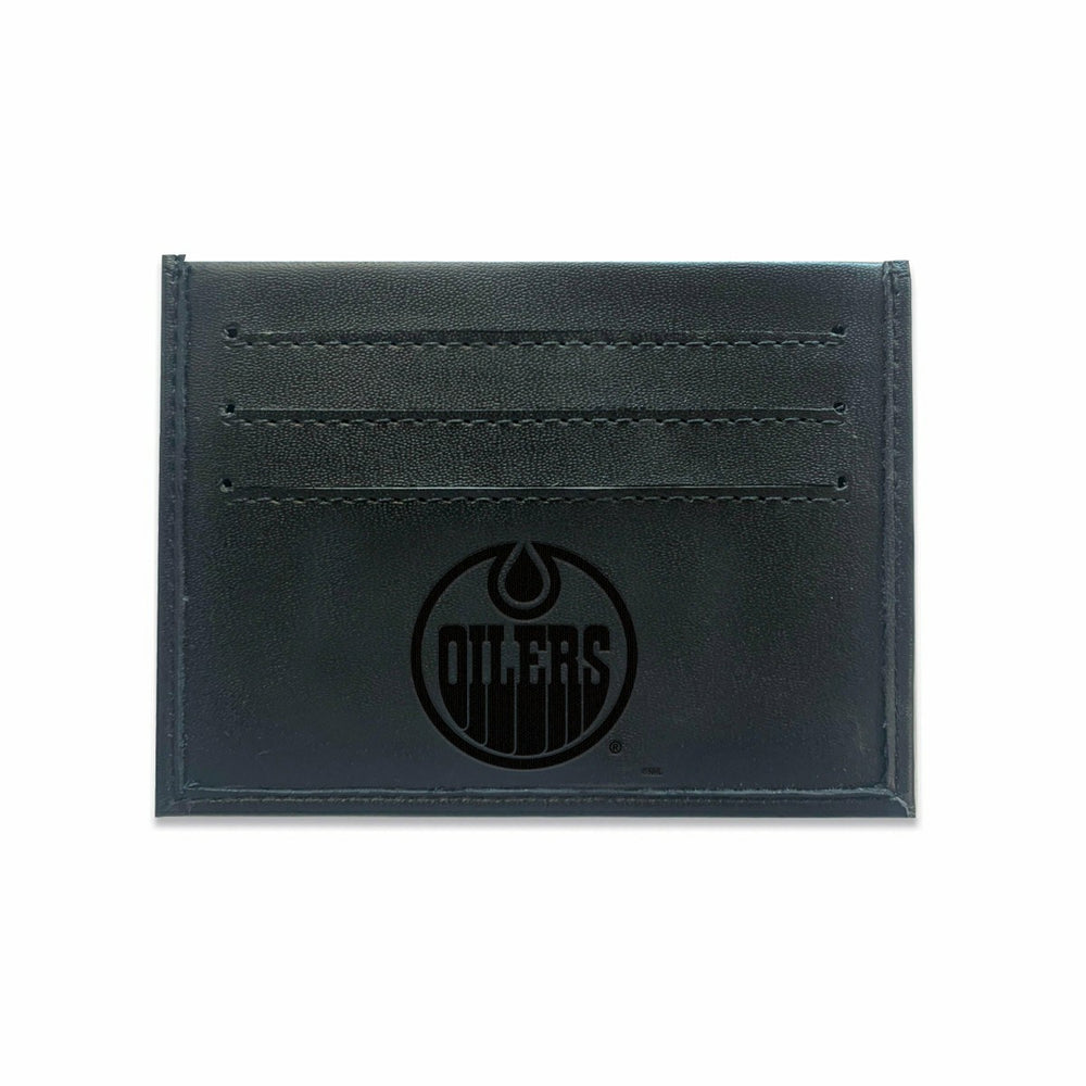 Front Pocket Wallet w/ RFID Blocking, Edmonton Oilers, Black - NHL Home