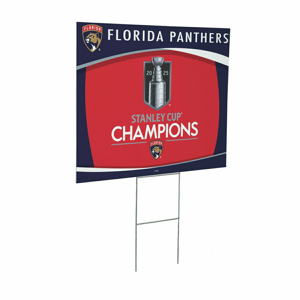 Florida Panthers, Stanley Cup 2025 Champions Cororplast Yard Sign - NHL Home