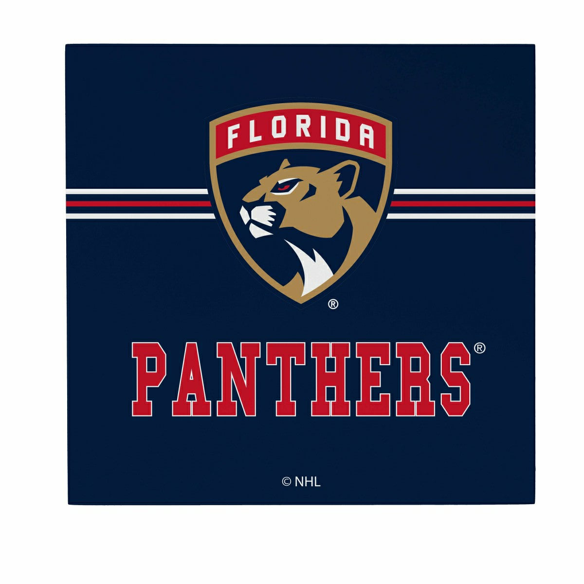 Florida Panthers Wood Wall Sign, 12x12 - NHL Home