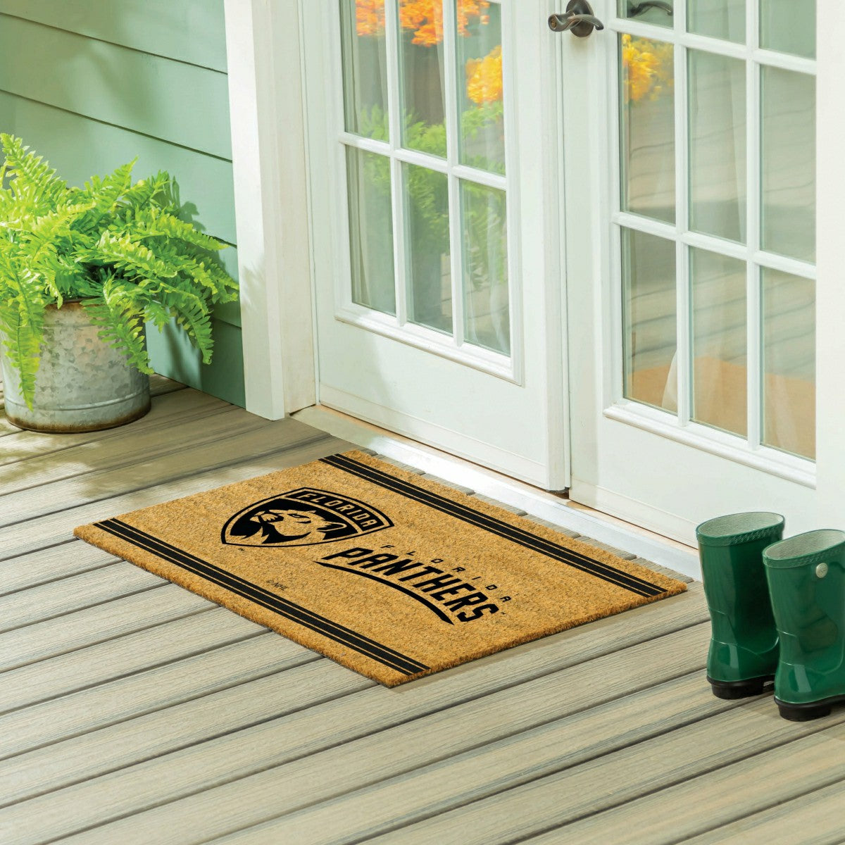 Florida Panthers Large One Color Coir Mat, 36"x24" - NHL