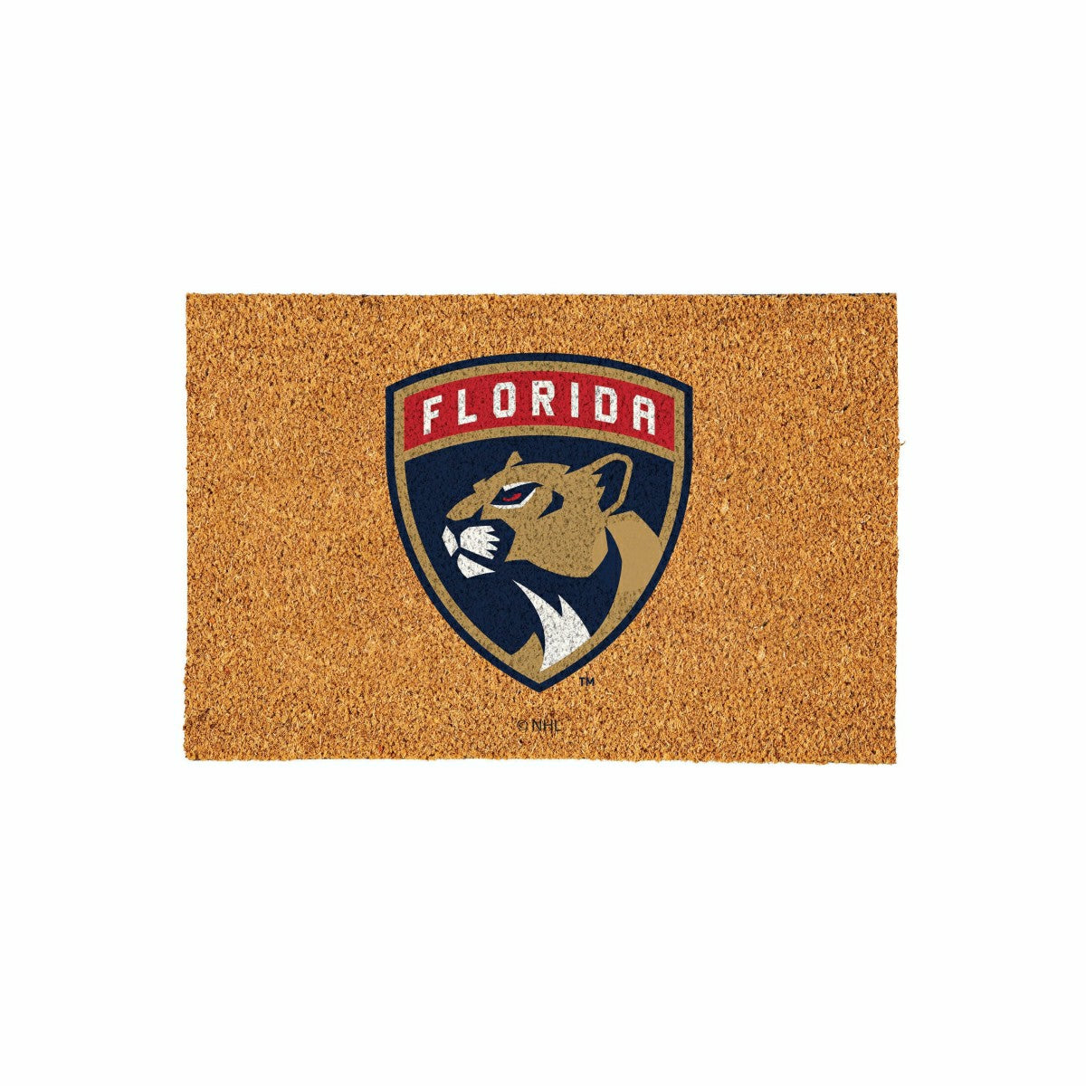 Florida Panthers Large Full Color Coir Mat, 36"x24" - NHL