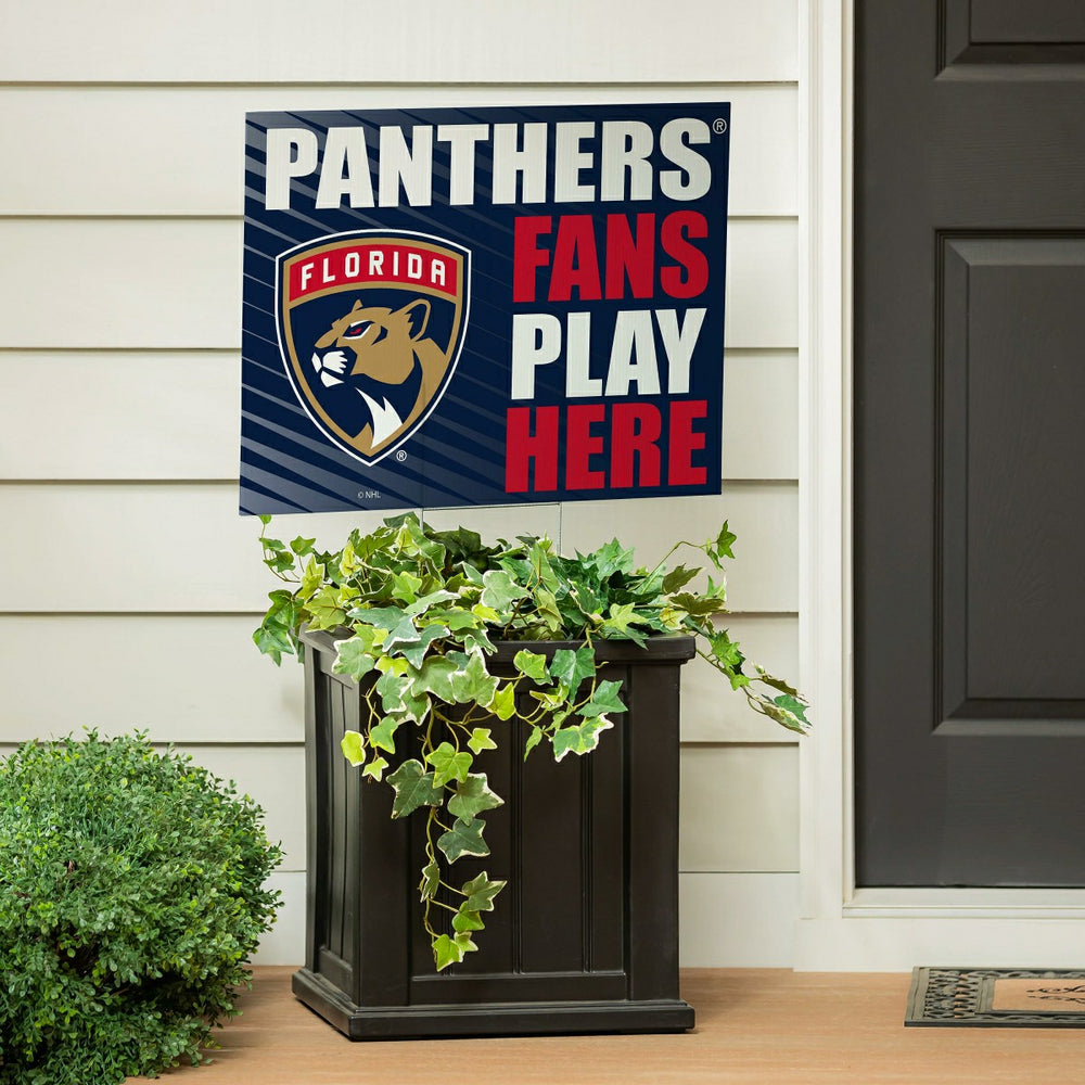 Florida Panthers Coroplast Yard Sign "Fans Play Here" - NHL Home