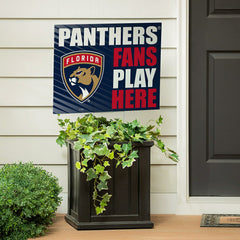 Florida Panthers Coroplast Yard Sign "Fans Play Here" - NHL Home