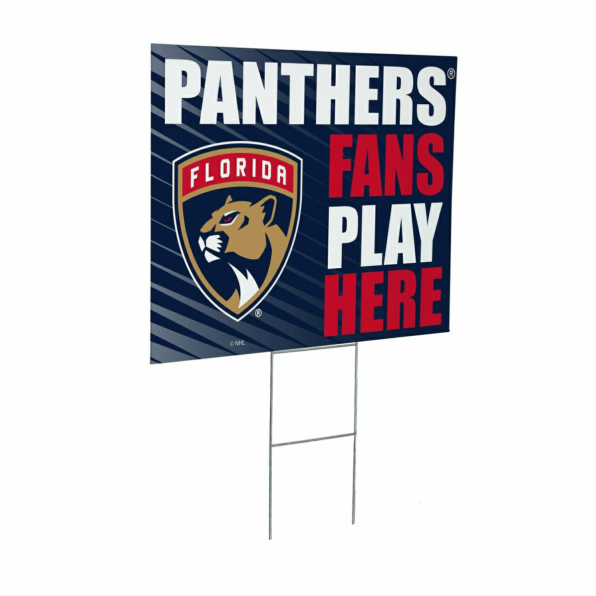 Florida Panthers Coroplast Yard Sign "Fans Play Here" - NHL Home