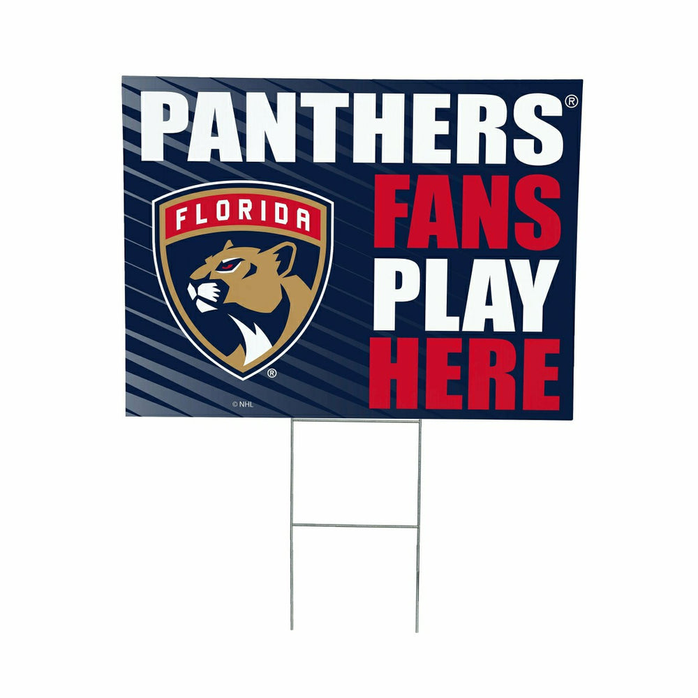 Florida Panthers Coroplast Yard Sign "Fans Play Here" - NHL Home