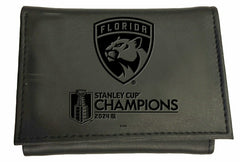Florida Panthers Tri-Fold Wallet, Stanley Cup Champions 2024 - NHL Home