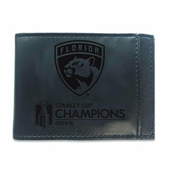 Florida Panthers Front Pocket Wallet with RFID Blocking, Black, SC24 C - NHL Home