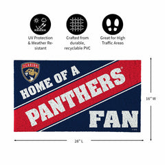 Florida Panthers, PVC Mat COLOR, Home of a Fan - NHL