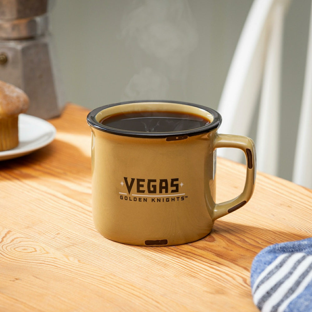 Vegas Golden Knights Ceramic Camp Cup with Enamel Finish, 14oz - NHL Home
