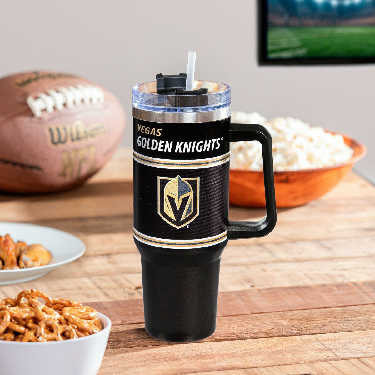 40oz Stainless Steel Canyon Cup w/ Straw, Vegas Golden Knights - NHL Home