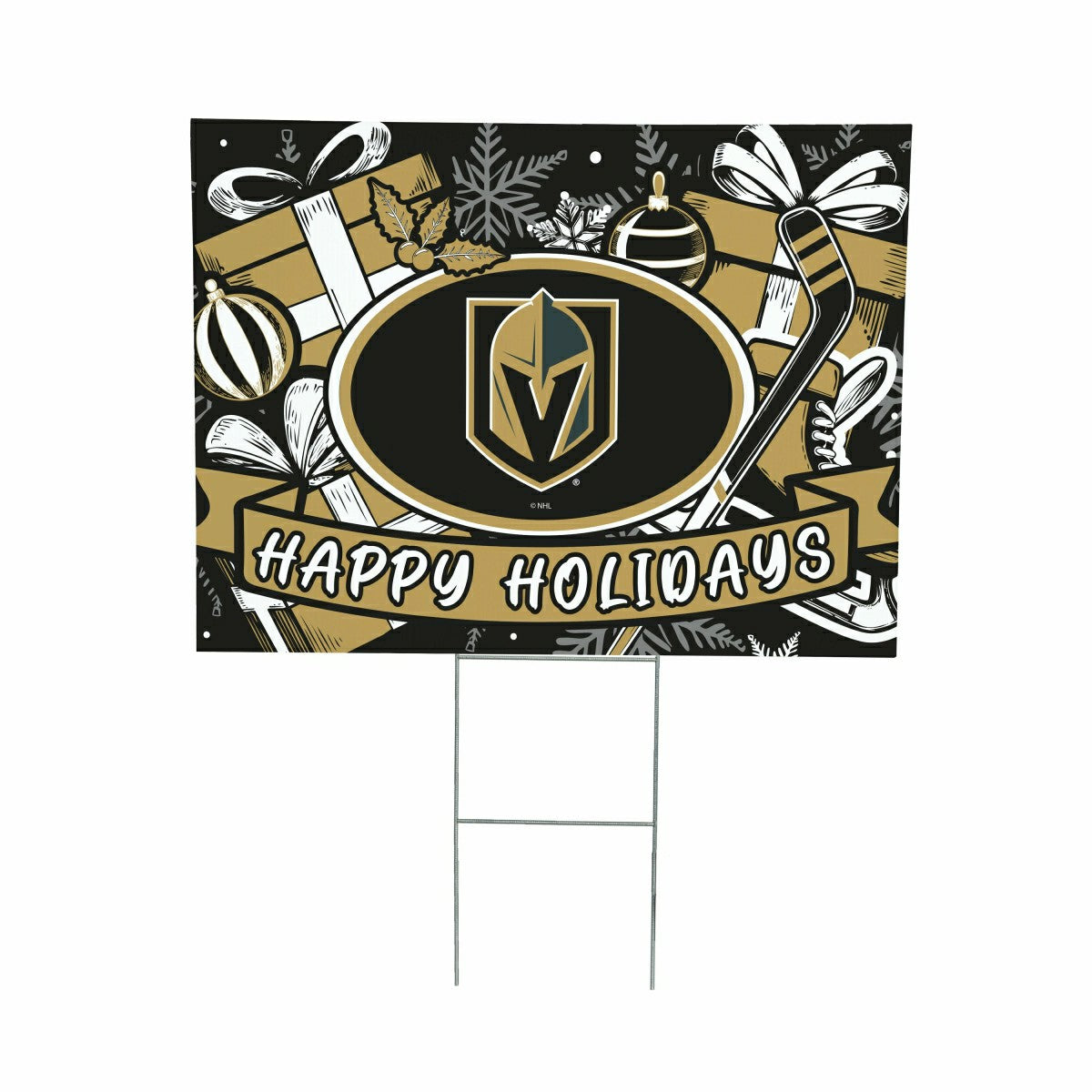 Las Vegas Golden Knights Yard Sign, Holiday - NHL Home