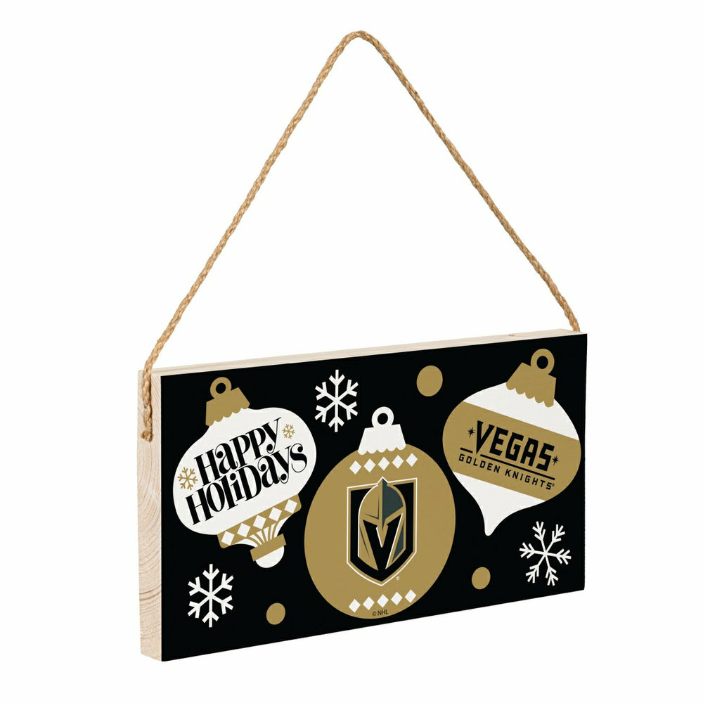 Vegas Golden Knights Holiday Wood Wall Sign, 6x11 - NHL Home