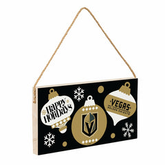 Vegas Golden Knights Holiday Wood Wall Sign, 6x11 - NHL Home
