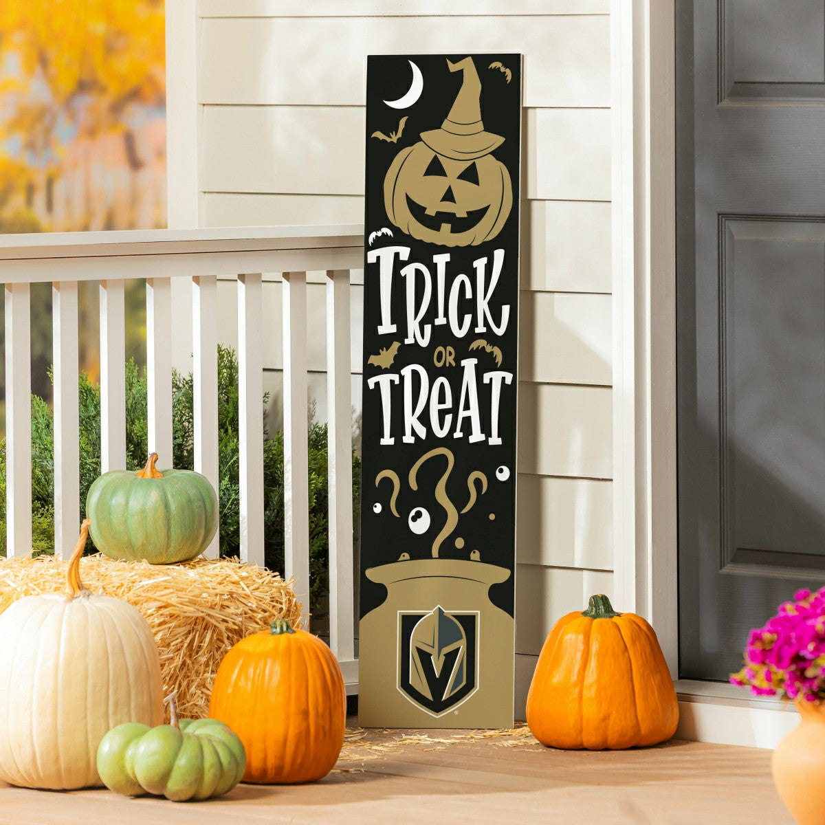 47" Double Sided Leaner, Vegas Golden Knights, Halloween - NHL Home